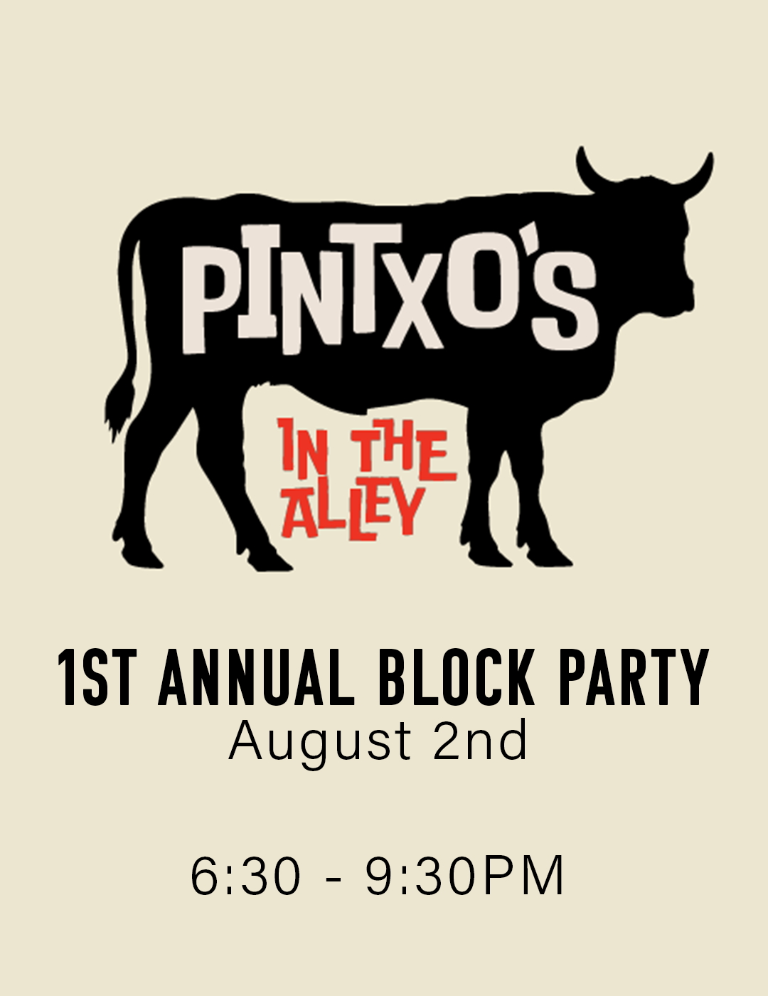 1st Annual Block Party at Pinxto's